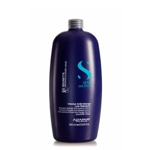 ALFAPARF MILANO SEMI DI LINO BRUNETTE ANTI ORANGE LOW SHAMPOO 1L