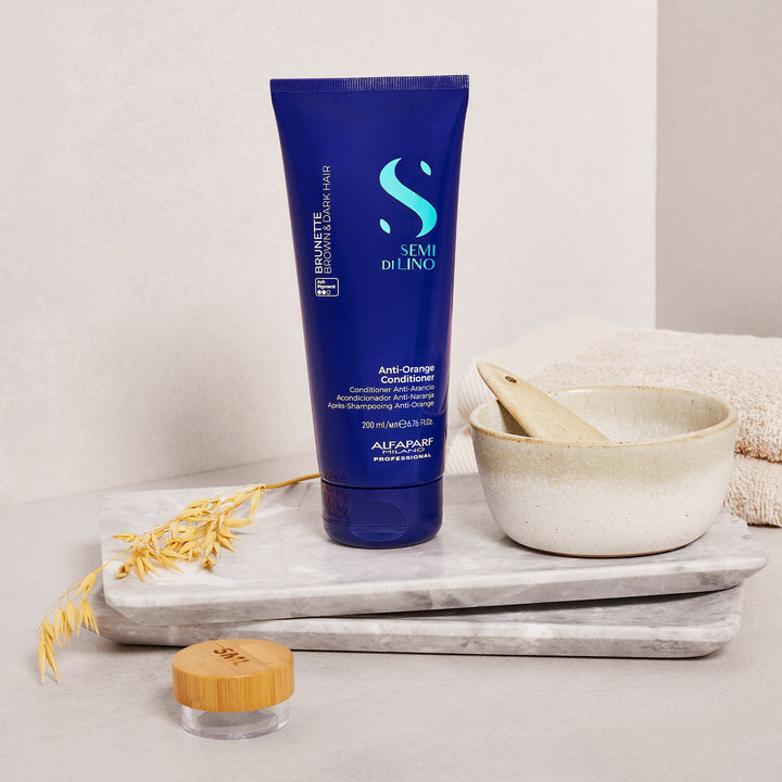 ALFAPARF SEMI DI LINO BRUNETTE ANTI-ORANGE CONDITIONER 200ML