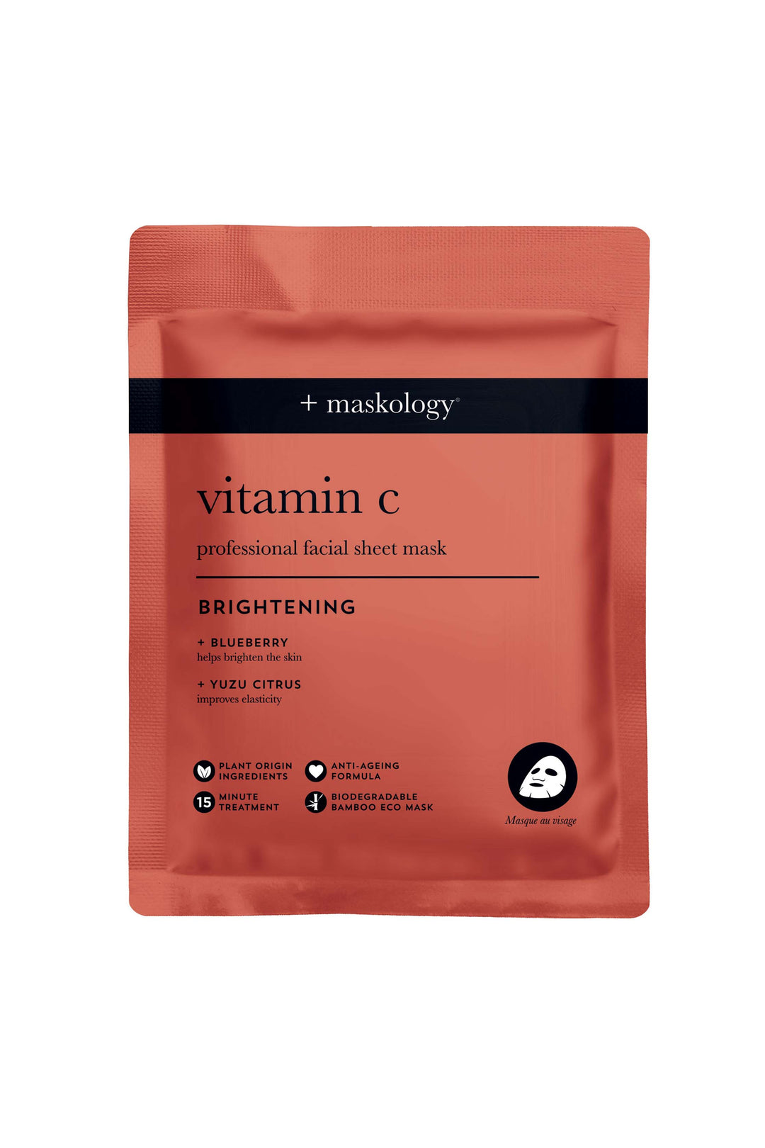 MASKOLOGY VITAMIN-C PROFESSIONAL FACE SHEET MASK