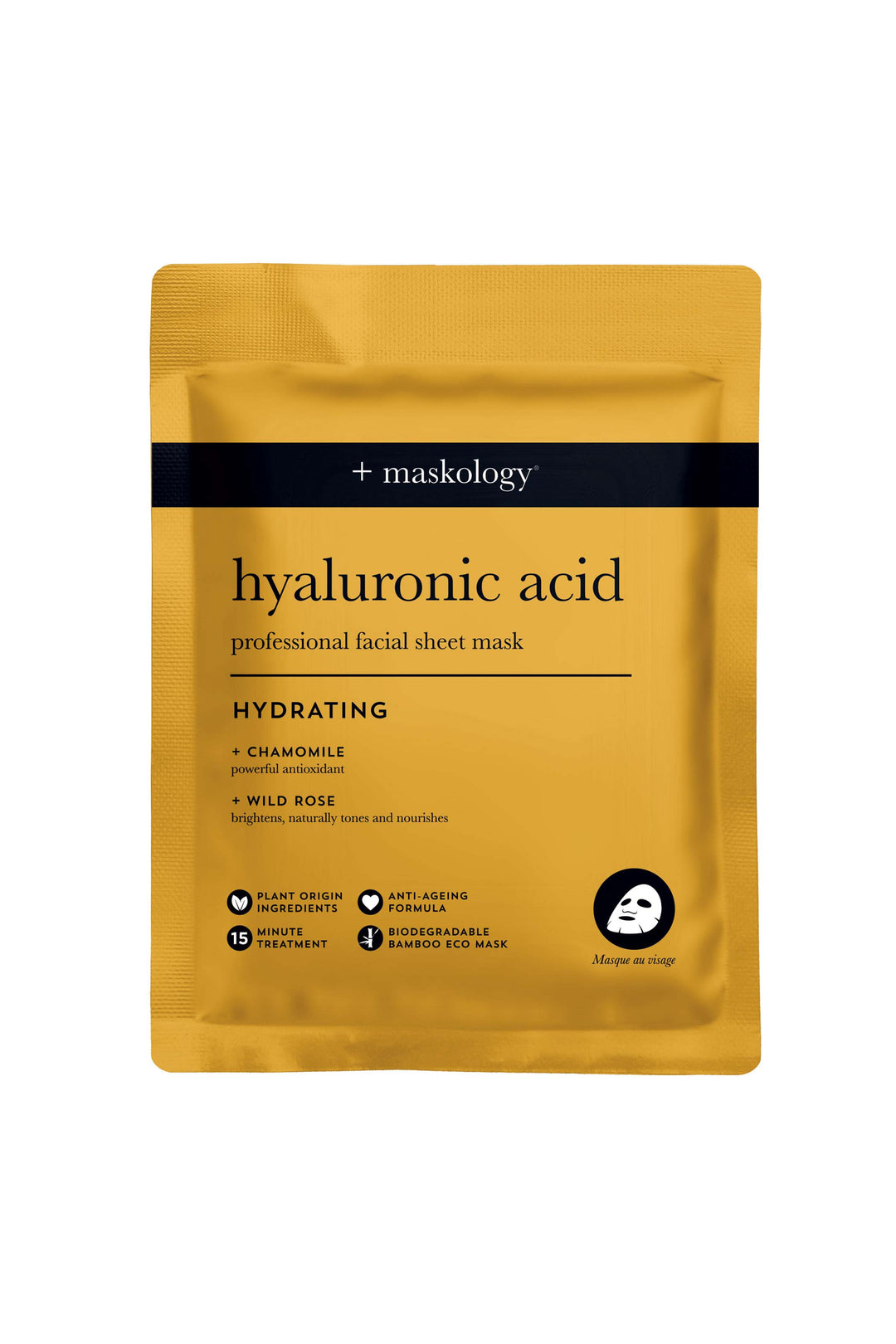 MASKOLOGY HYALURONIC ACID PROFESSIONAL FACE SHEET MASK