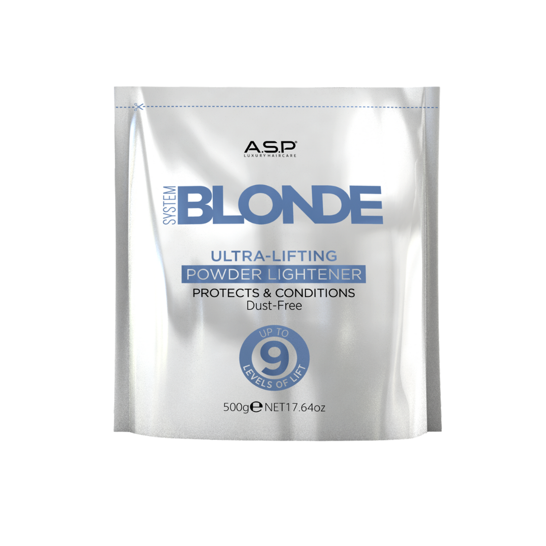 A.S.P SYSTEM BLONDE ULTRA LIFT 9 LEVELS BLEACH POWDER 500G
