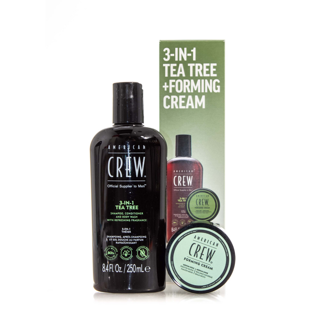 AMERICAN CREW 3IN1 TEA TREE + FORMING CREAM HOLIDAY DUO SET 2024