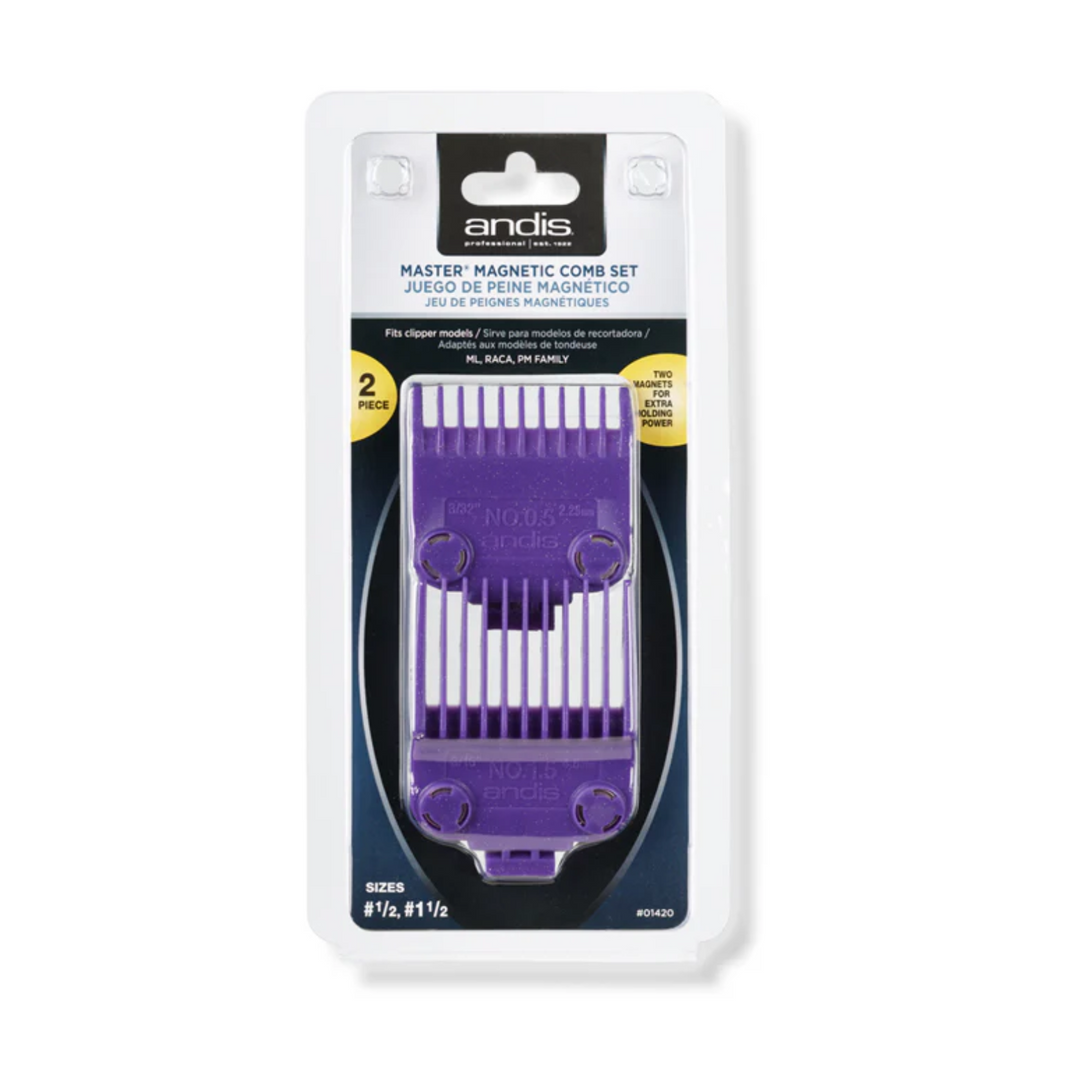 ANDIS MASTER MAGNETIC COMB SET (2 PIECE #0.5 - #1.5)