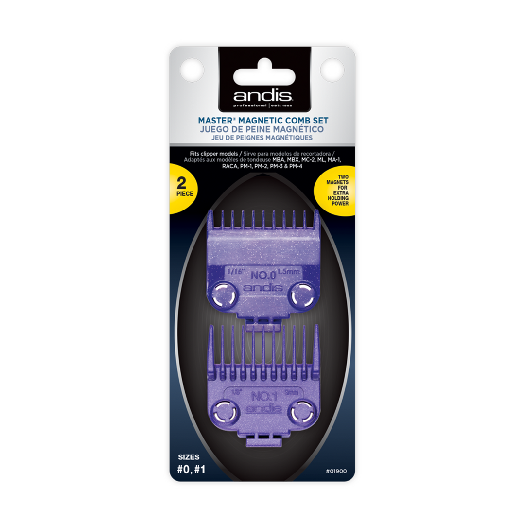 ANDIS MASTER MAGNETIC COMB SET (2 PIECE #0 - #1)