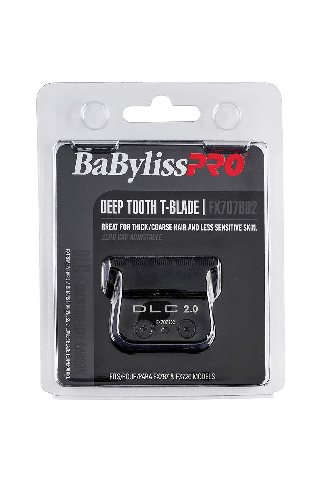 BABYLISS PRO FX707BD2 DEEP TOOTH T-BLADE - DLC (BLACK)