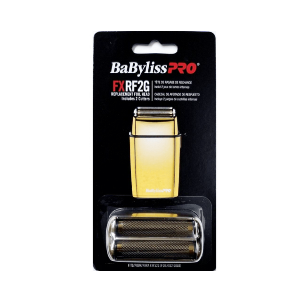 BABYLISS PRO FXRF2G REPLACEMENT FOIL HEAD - INCLUDES 2 CUTTERS (GOLD)