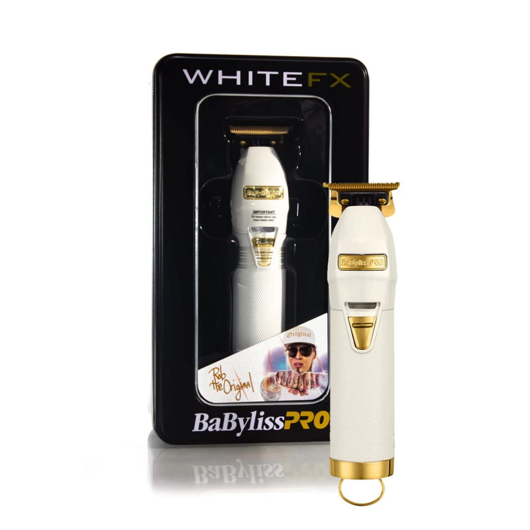 BABYLISS PRO WHITE FX TRIMMER WITH EXPOSED T-BLADE - ROB THE ORIGINAL