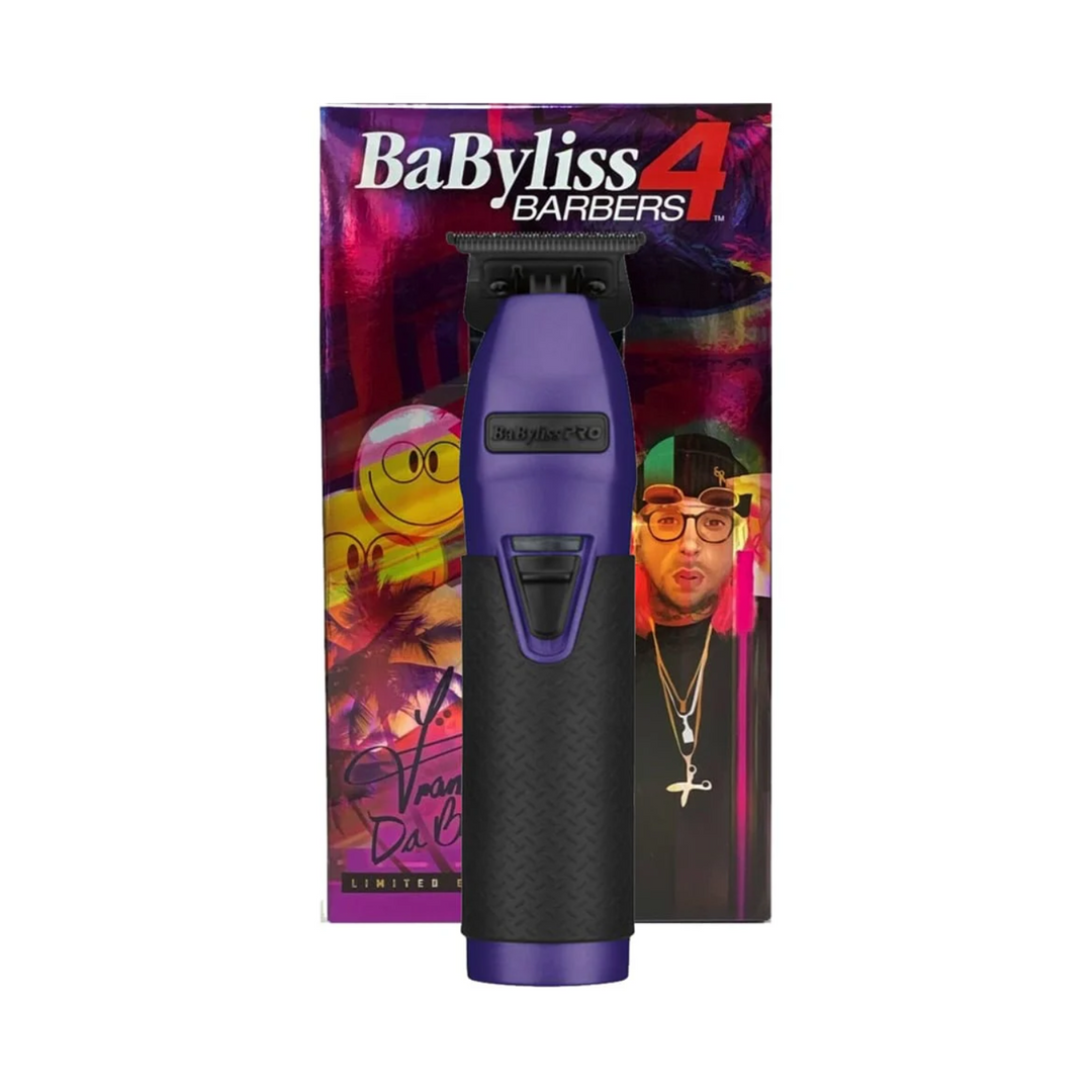BABYLISS PRO 4 BARBERS INFLUENCER EDITION SKELETON TRIMMER - FRANK DA BARBER (PURPLE)