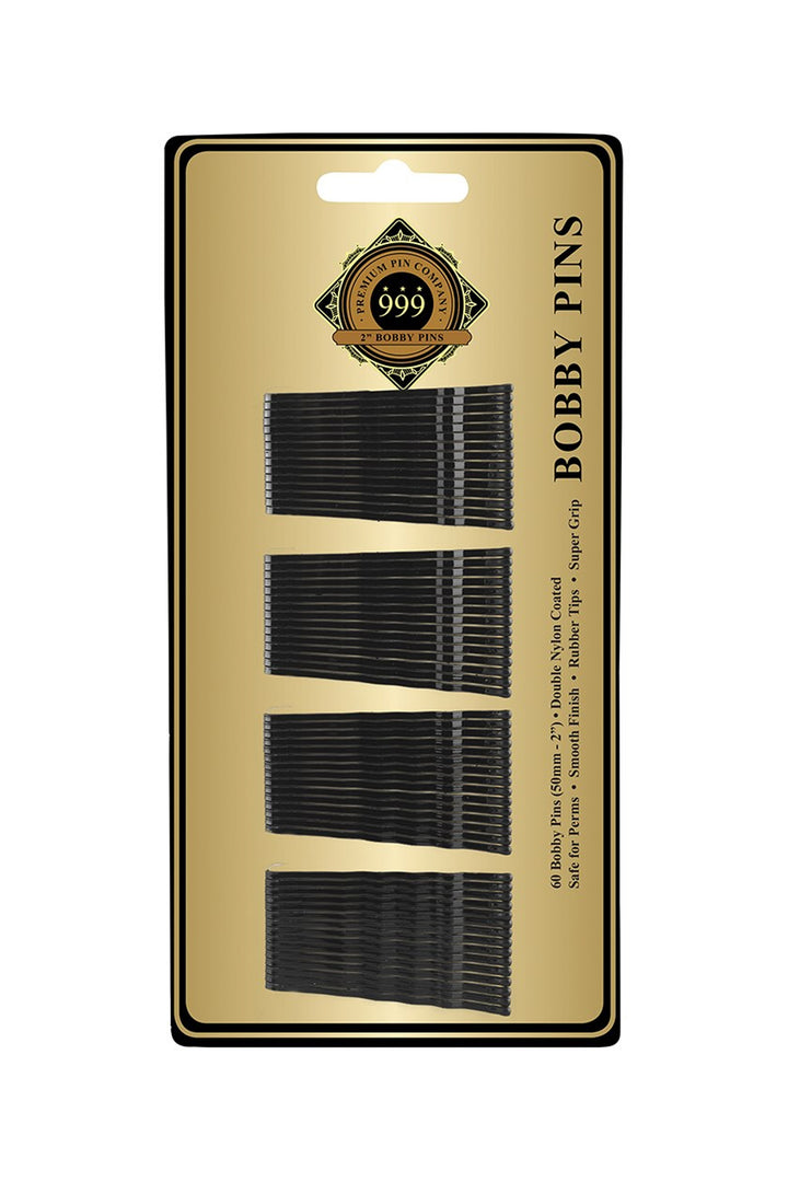 DATELINE PROFESSIONAL 999 Bobby Pins  2" Card Of 60  |  Various Colours