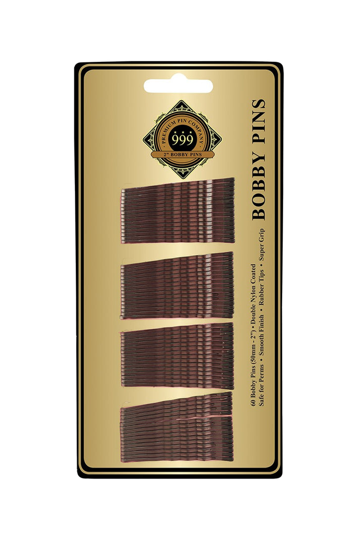 DATELINE PROFESSIONAL 999 Bobby Pins  2" Card Of 60  |  Various Colours