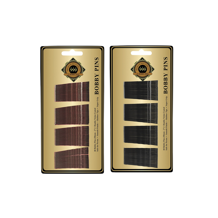 DATELINE PROFESSIONAL 999 Bobby Pins  2" Card Of 60  |  Various Colours