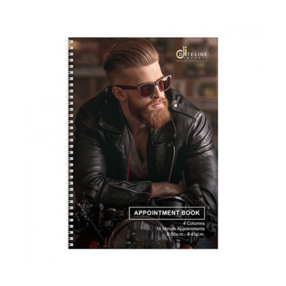 DATELINE PROFESSIONAL BARBER 4 COLUMN APPOINTMENT BOOK (SD)