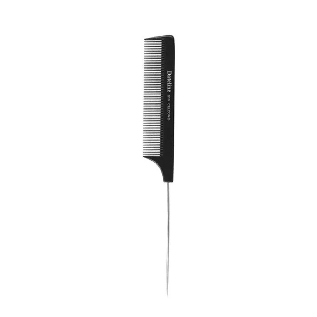 DATELINE CELCON 510 METAL TAIL COMB 20CM BLACK