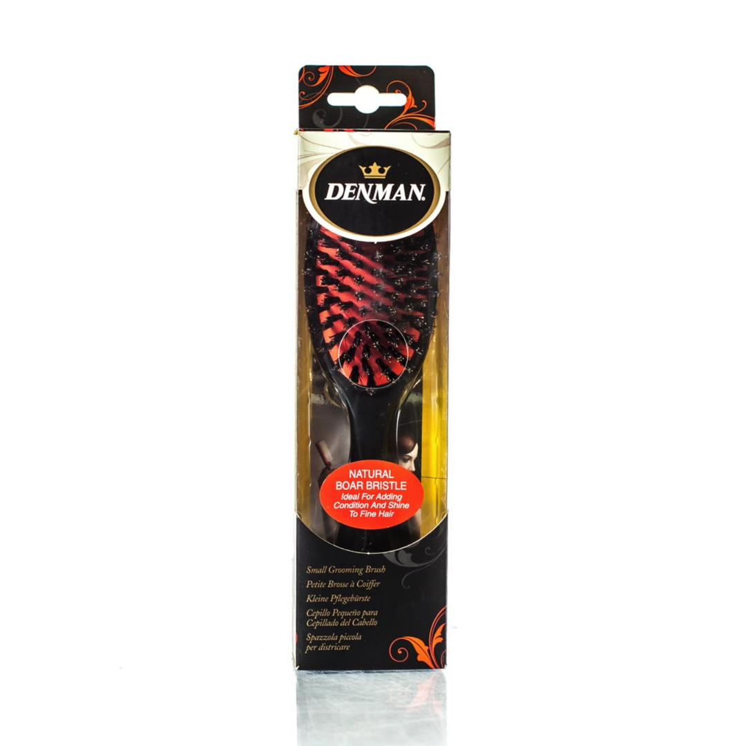 DENMAN D82S SMALL CUSHION BRUSH - NATURAL BOAR BRISTLE*CLEARANCE