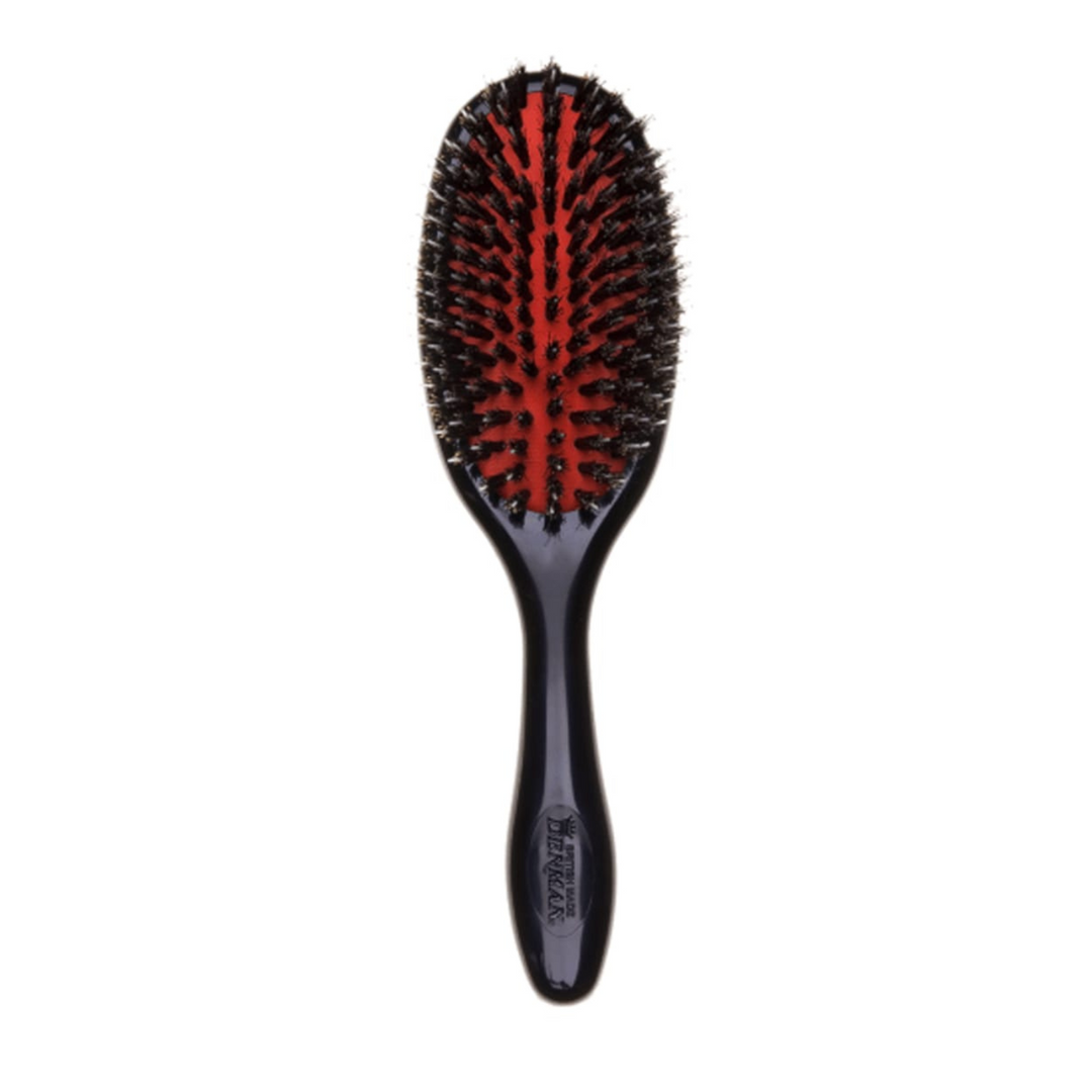 DENMAN D81S NATURAL BRISTLE NYLON QUILL SMALL BLACK BRUSH