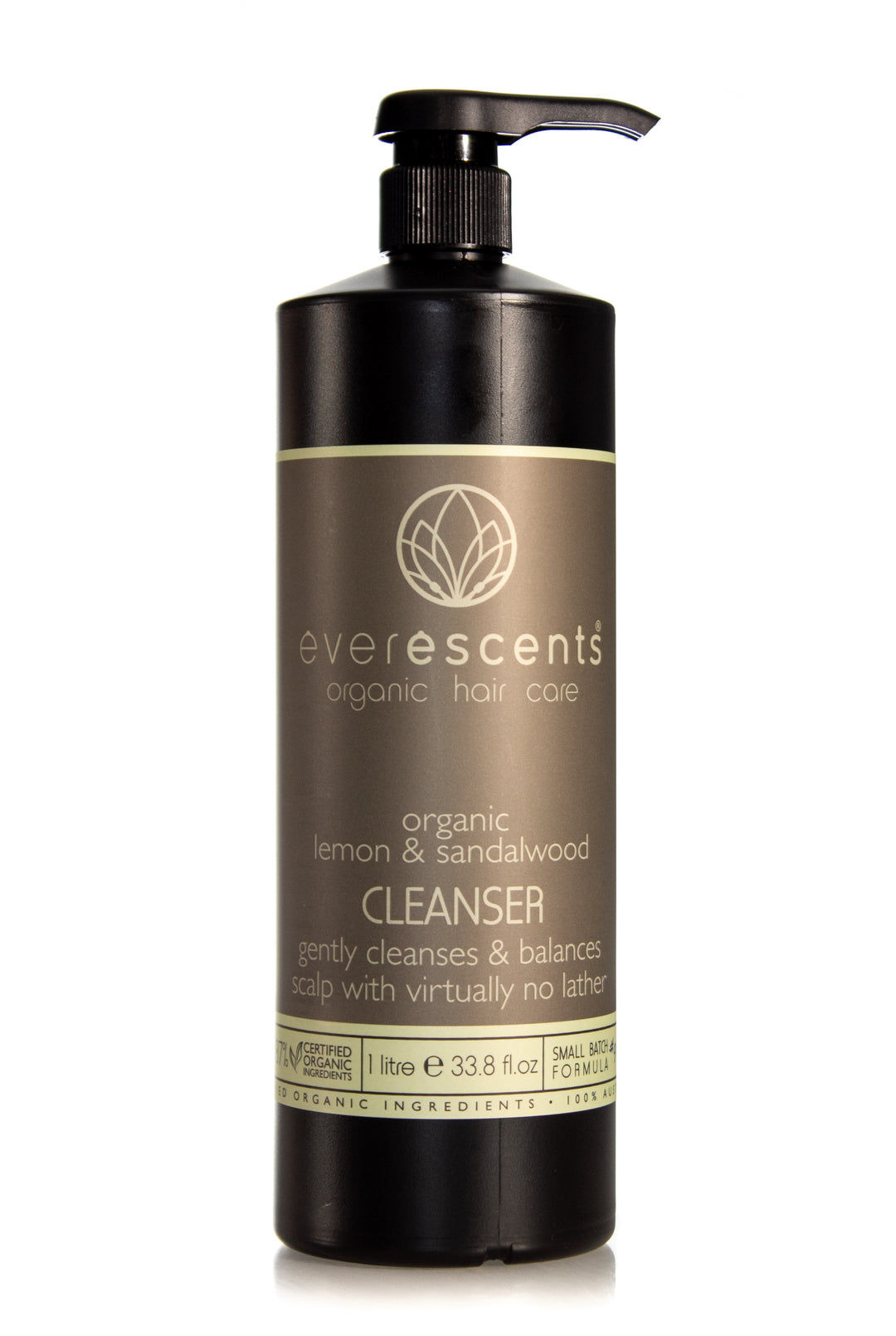 EVERESCENTS Organic Lemon & Sandalwood Cleanser | Various Sizes