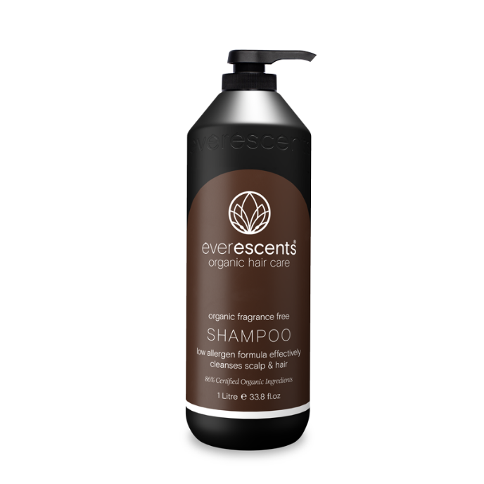 EVERESCENTS ORGANIC FRAGRANCE FREE SHAMPOO 1L
