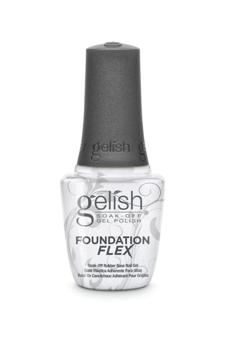GELISH Foundation Flex 15ml Soak-Off Rubber Base Nail Gel | Various Colours