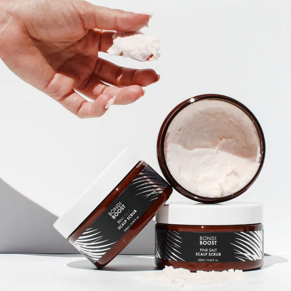 BONDI BOOST Pink Salt Scalp Scrub | Various Sizes