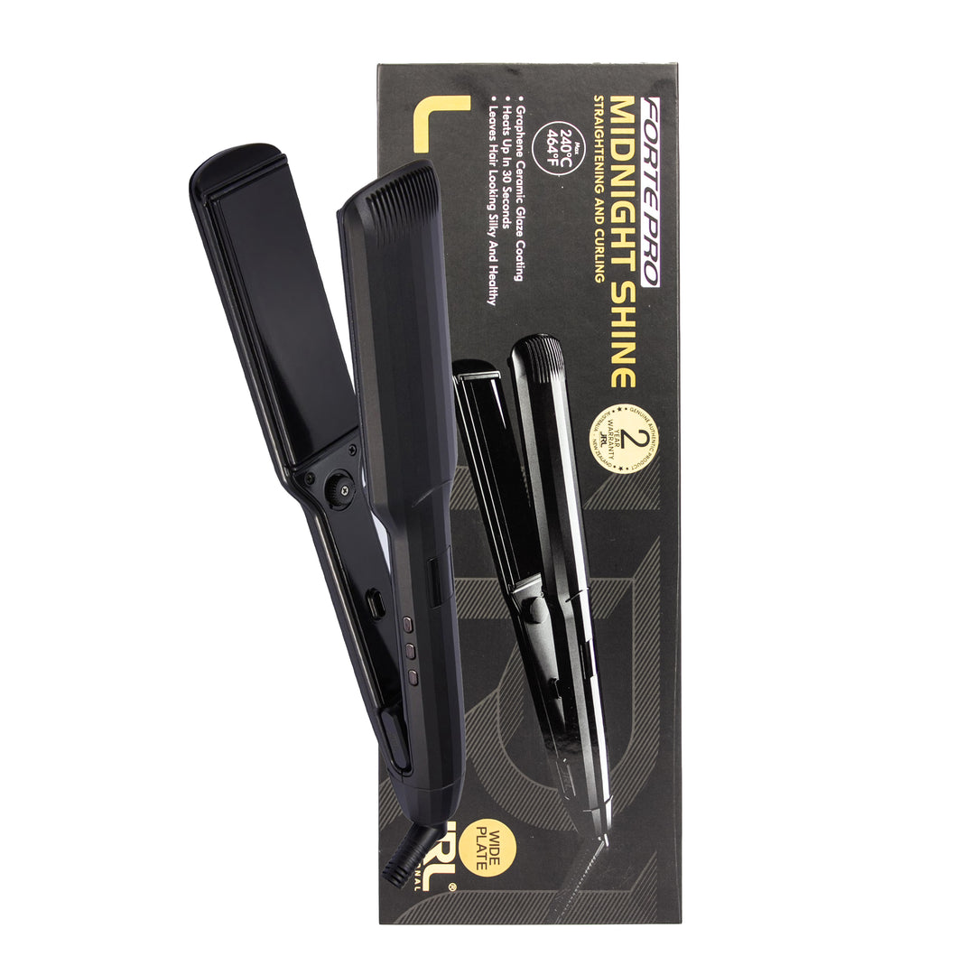 JRL FORTE PRO MIDNIGHT SHINE STRAIGHTENING AND CURLING - WIDE