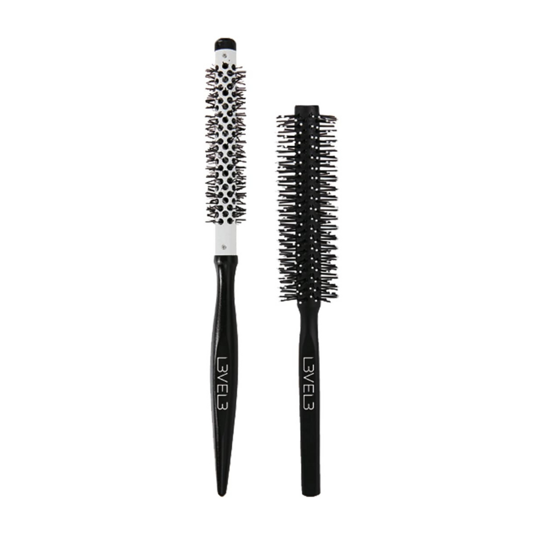 LEVEL 3 2 PIECE WOODEN ROUND BRUSH SET