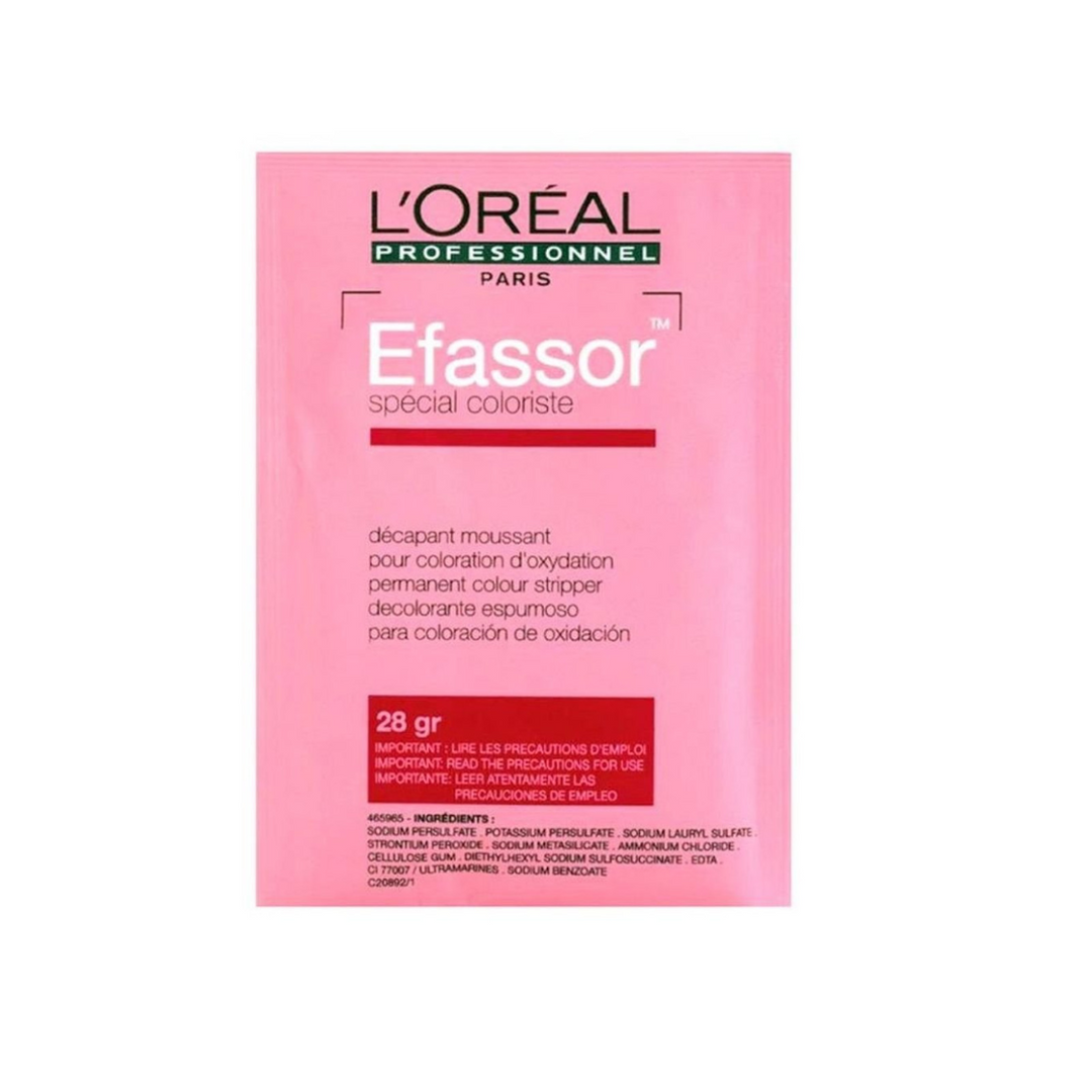 L'OREAL PROFESSIONNEL EFASSOR PERMANENT COLOUR STRIPPER 28G SACHET