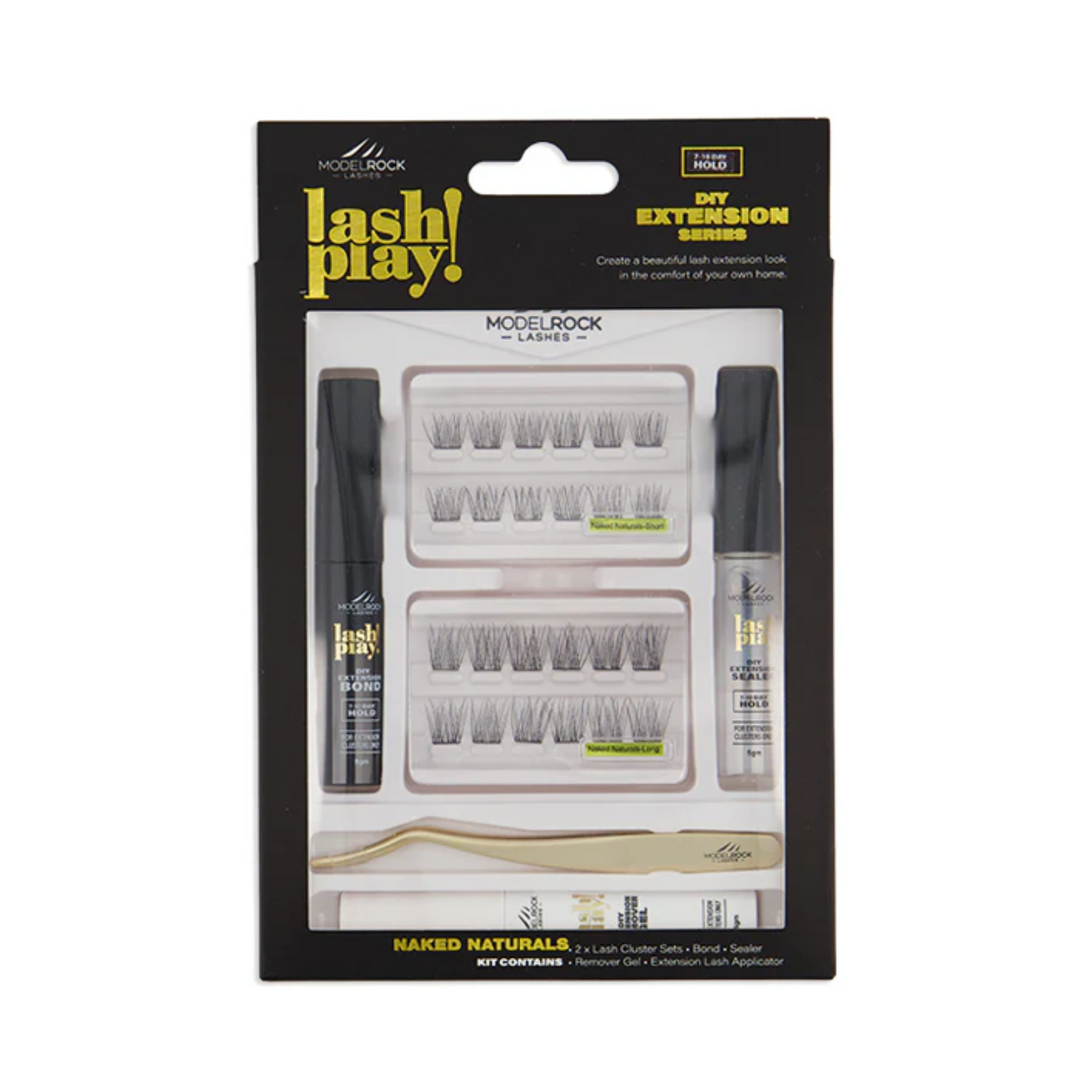 MODEL ROCK LASH PLAY DIY AT HOME LASH EXTENSION KIT NAKED NATURALS