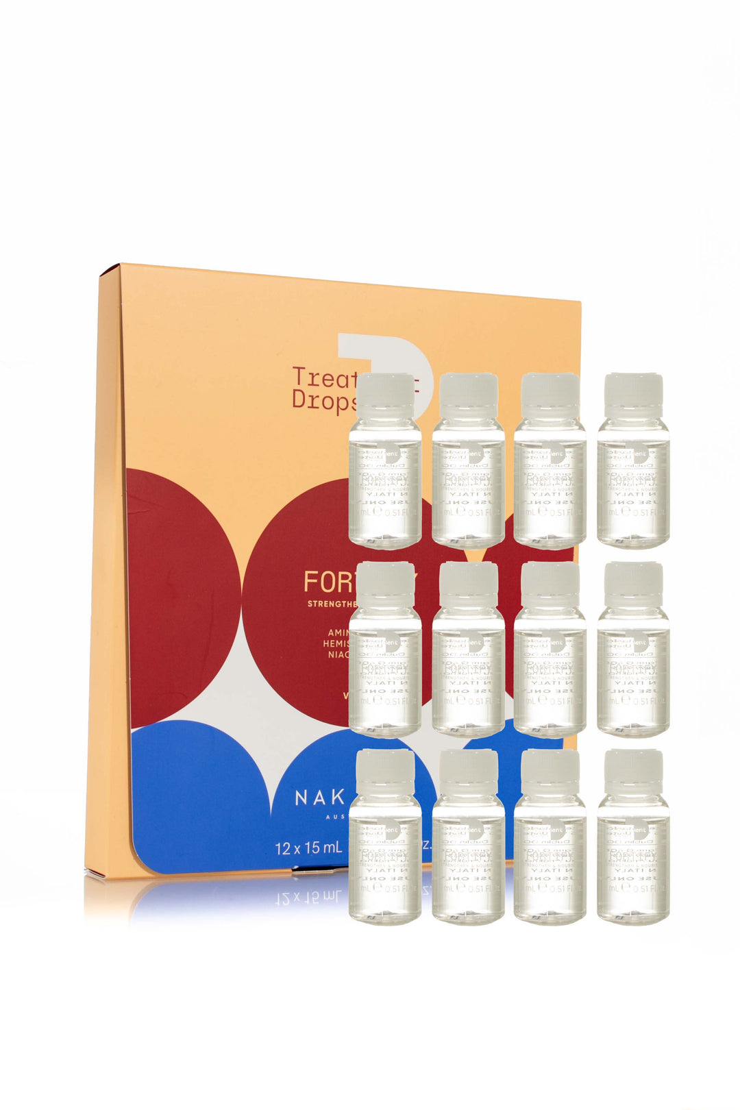 NAK HAIR TREATMENT DROPS FORTIFY STRENGTHEN & NOURISH 12 X 15ML