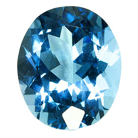 CAFLON Hangsell Birthstone Earrings | Mini, Silver March (Aquamarine)