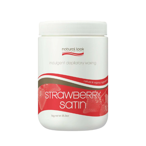 NATURAL LOOK STRAWBERRY SATIN STRIP WAX 1KG