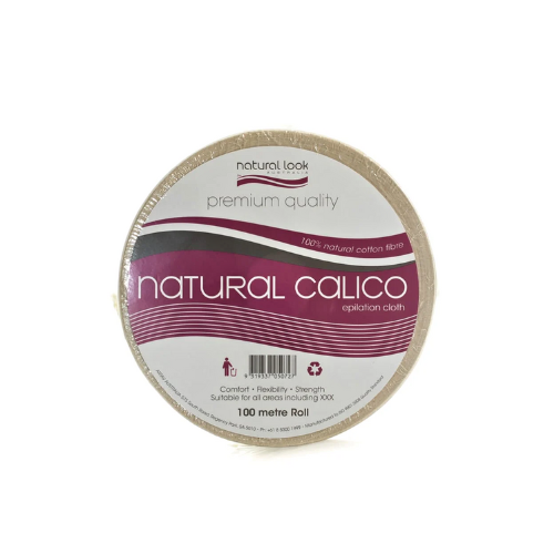 NATURAL LOOK NATURAL CALICO EPILATION CLOTH 100M ROLL