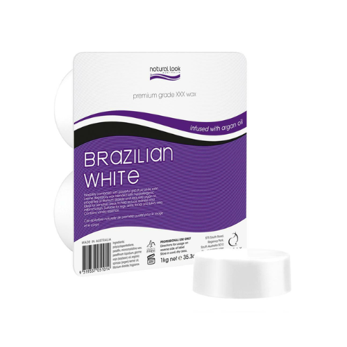 NATURAL LOOK Brazilian White Hard Wax | Various Sizes