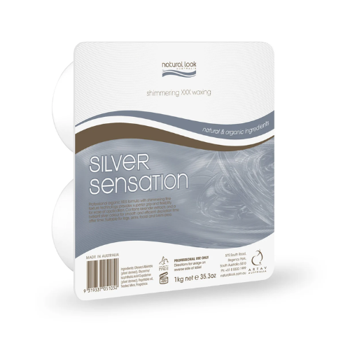 NATURAL LOOK SILVER SENSATION SOLID WAX 1KG