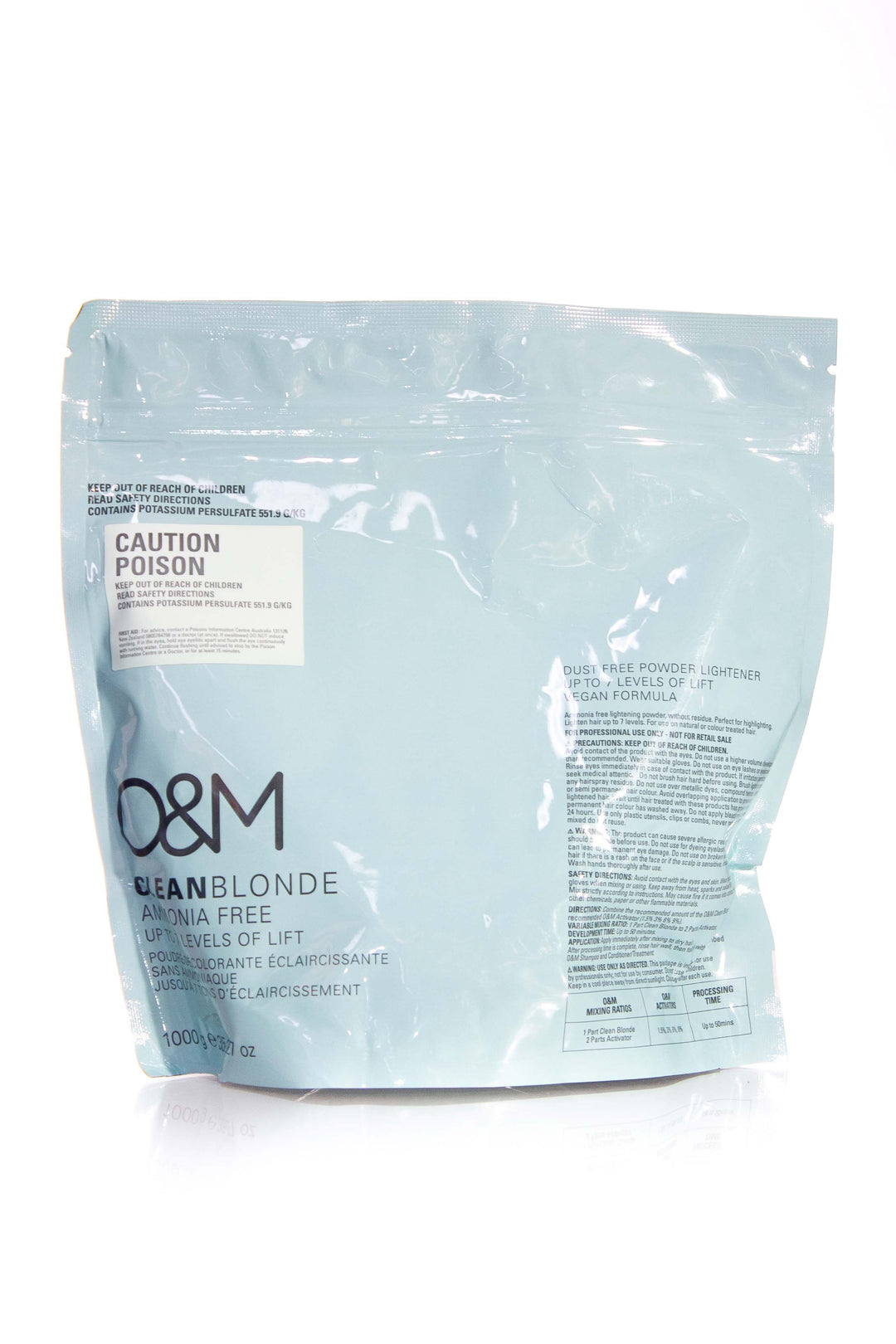 O&M CLEAN BLONDE Ammonia Free Powder Lightener | Various Sizes