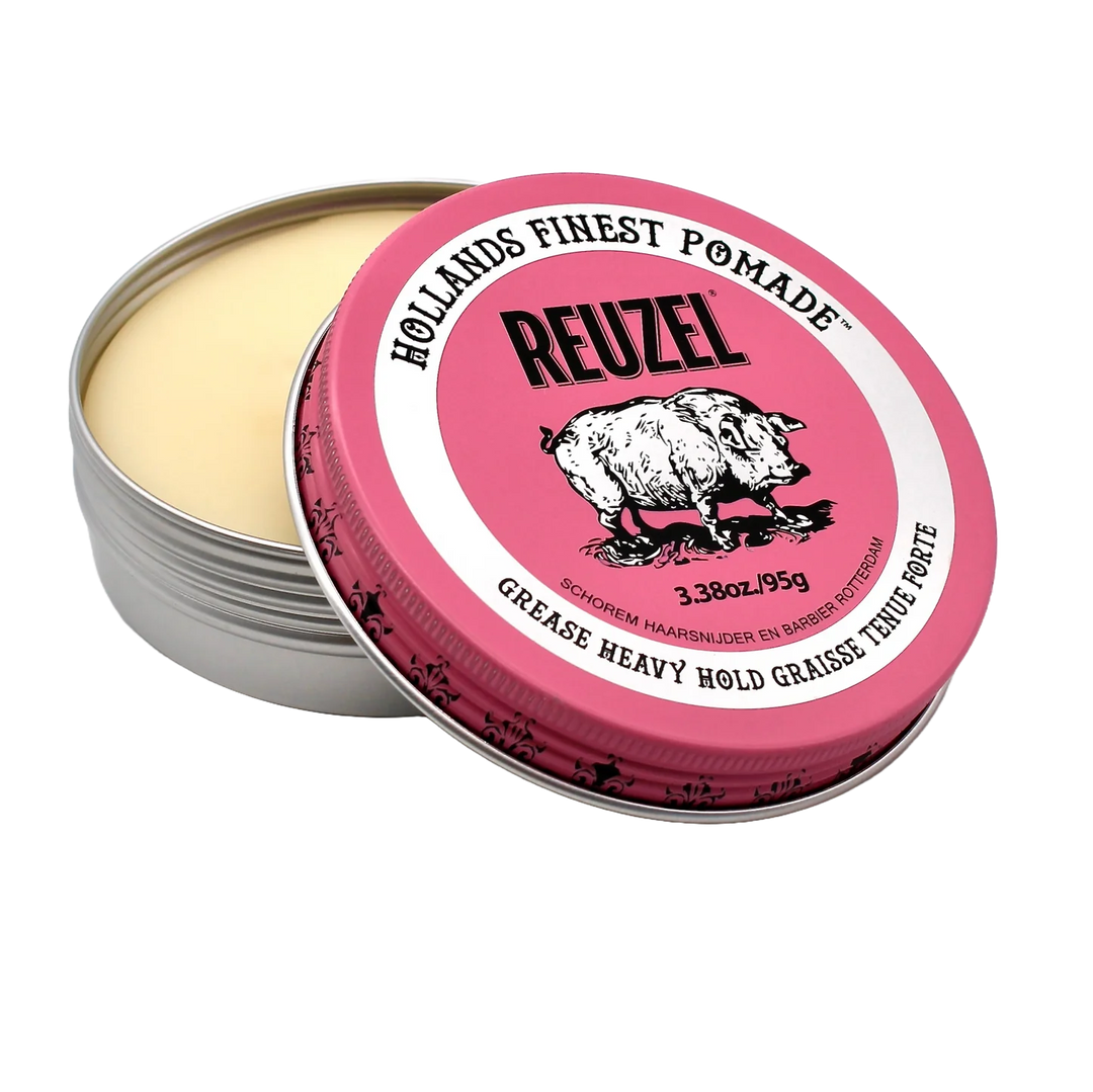 REUZEL PINK HEAVY HOLD GREASE POMADE 95G