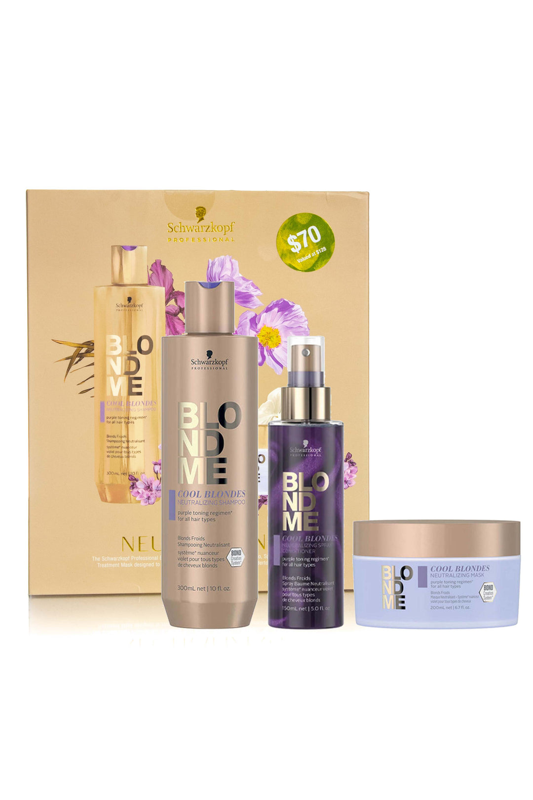 SCHWARZKOPF BONACURE 2023 TRIO BLONDE ME NEUTRALIZING