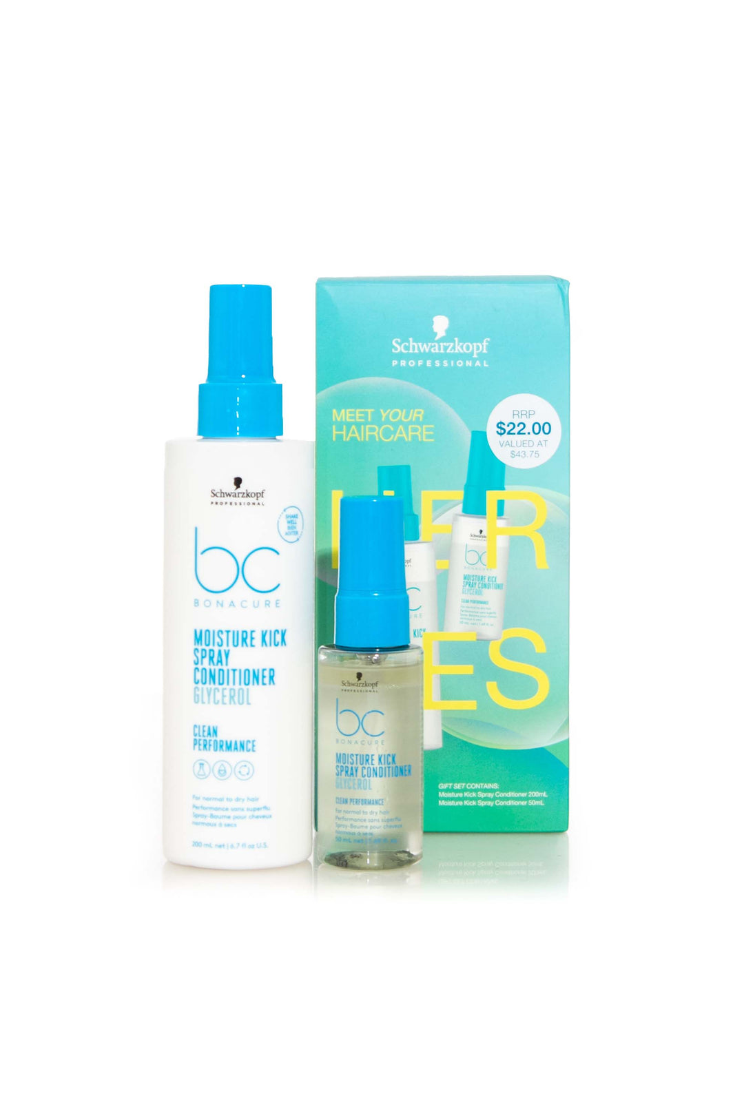 SCHWARZKOPF HAIR HEROES BONACURE MOISTURE KICK GIFT SET 2024