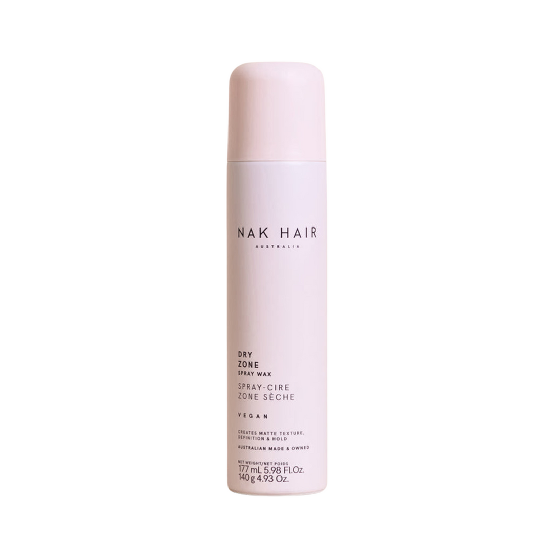 NAK HAIR DRY ZONE SPRAY WAX 140G *CLEARANCE