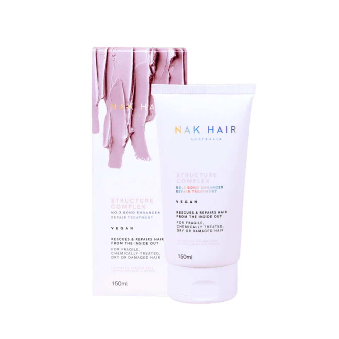 NAK HAIR STRUCTURE COMPLEX NO.3 BOND ENHANCER REPAIR TREATMENT 150ML *CLEARANCE