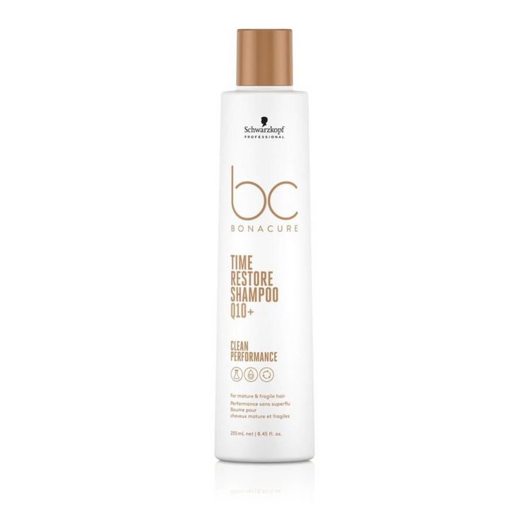 SCHWARZKOPF Clean Performance Time Restore Q10+ Shampoo | Various Sizes