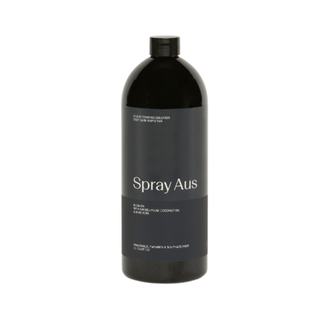 SPRAY AUS PROFESSIONAL TANNING SOLUTION DEEP DARK RAPID TAN 1L