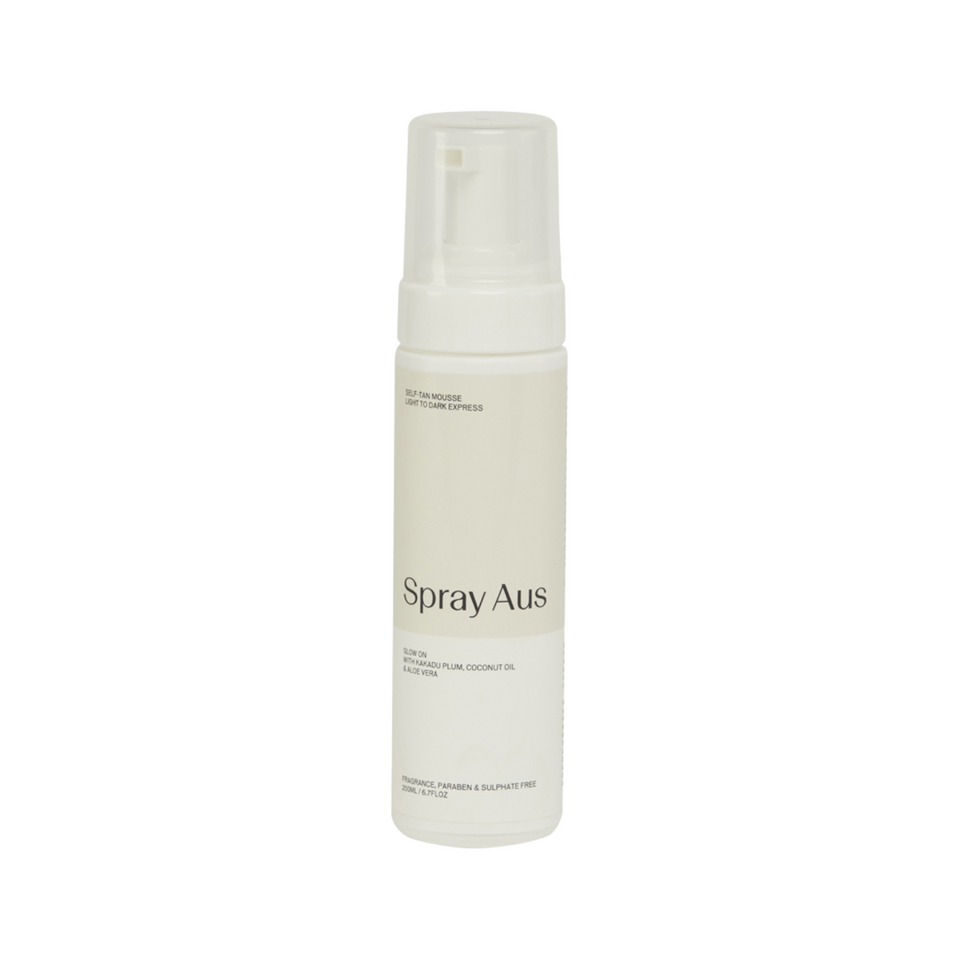 SPRAY AUS SELF TAN MOUSSE NATURAL TO DARK EXPRESS 200ML