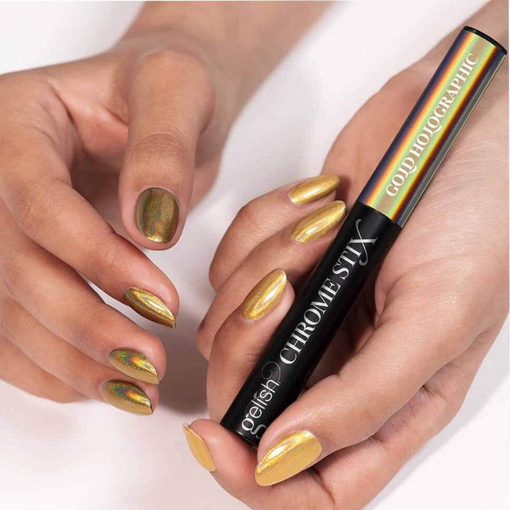 GELISH CHROME STIX GOLD HOLOGRAPHIC 5G