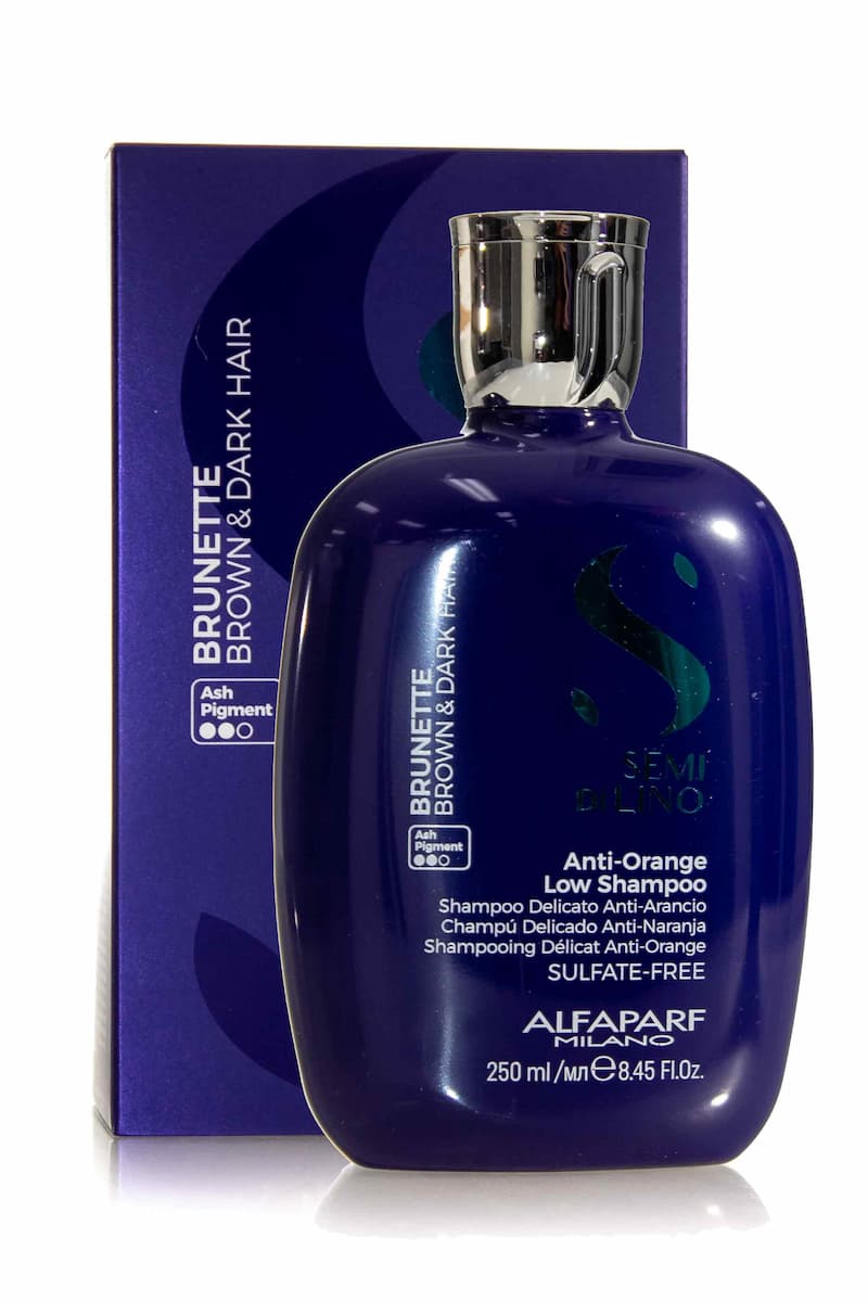 ALFAPARF MILANO SEMI DI LINO BRUNETTE ANTI ORANGE LOW SHAMPOO 250ML