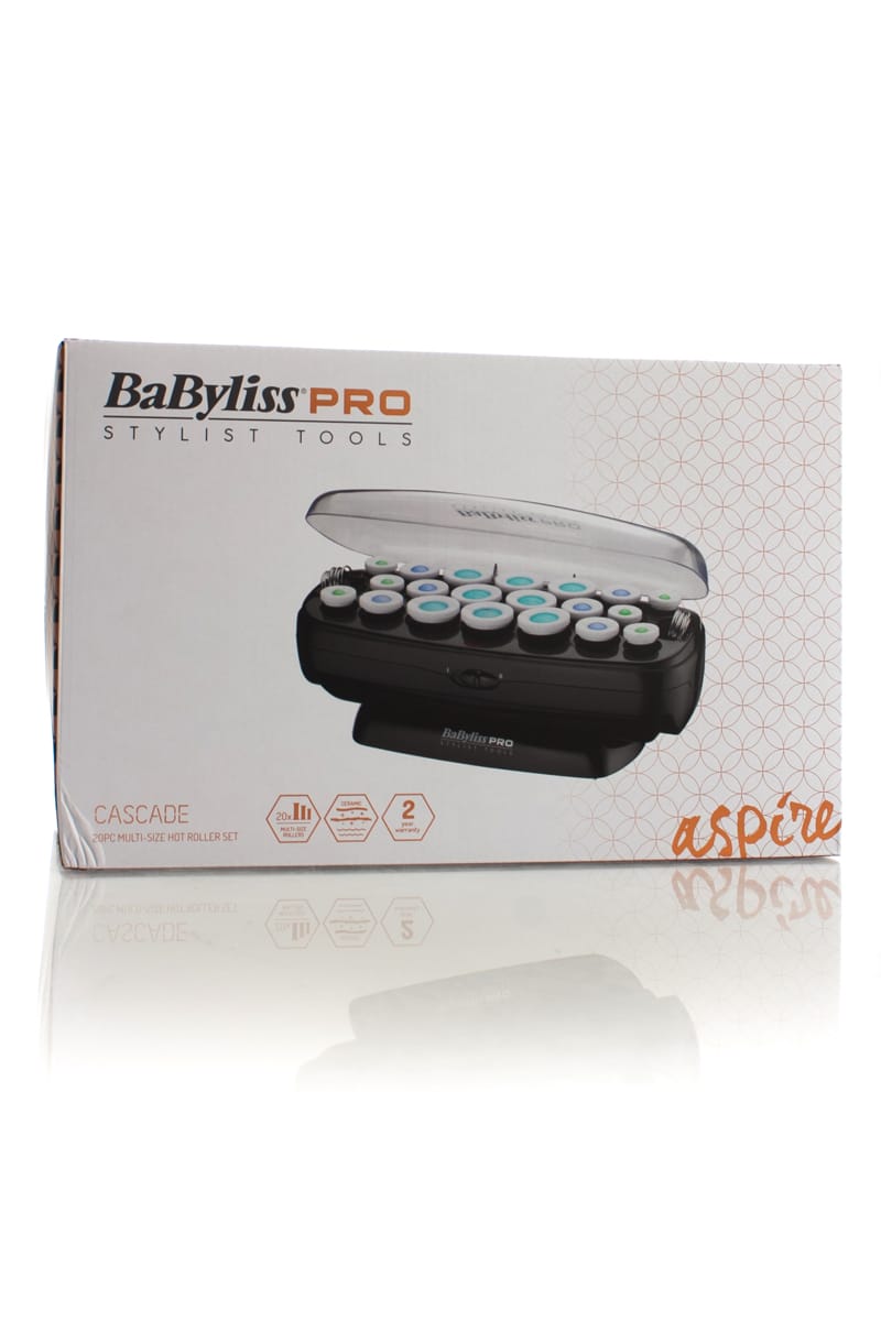 BABYLISS PRO CASCADE 20 PIECE MULTI-SIZE HOT ROLLER SET