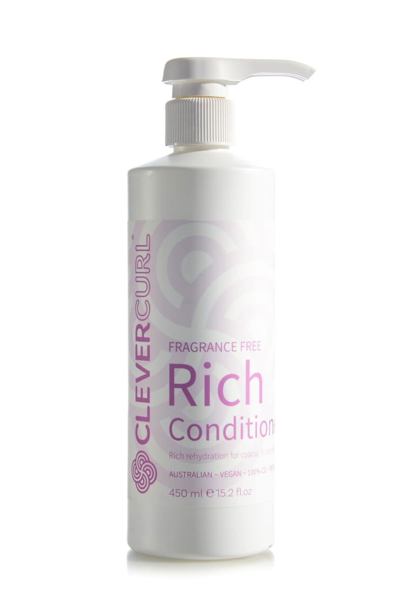 CLEVER CURL Fragrance Free Rich Conditioner  |  450ml