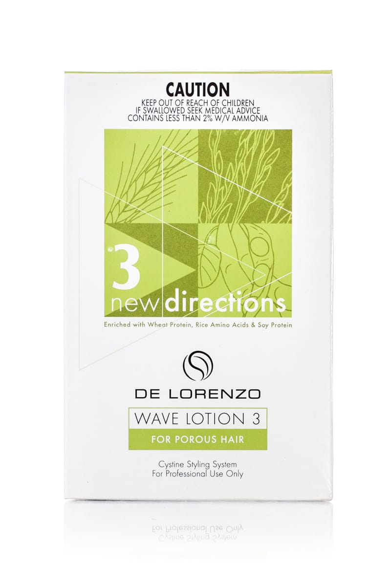 DE LORENZO NEW DIRECTIONS WAVE LOTION 3 FOR POROUS HAIR