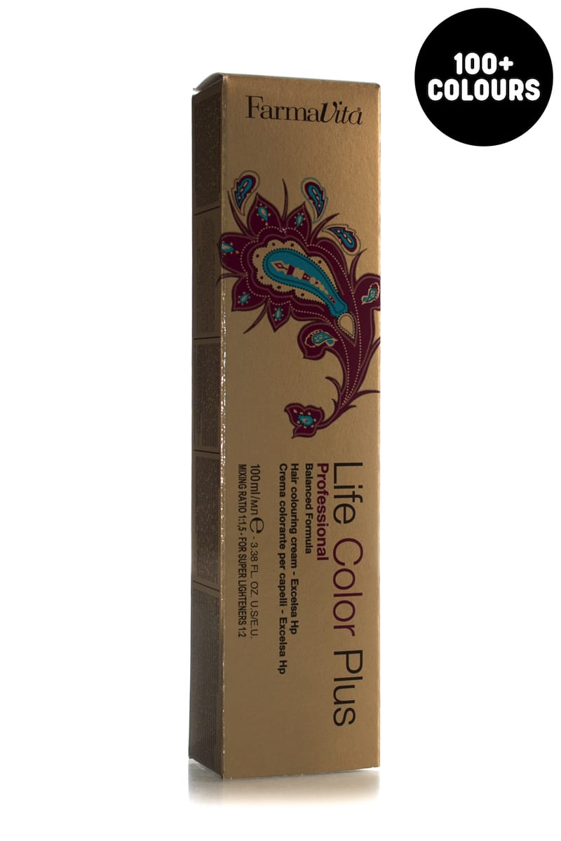 FARMAVITA Life Color Plus Hair Colouring Cream Haar Farbe Creme Coloration 100ml 07rv 7 62 Light Red Violet