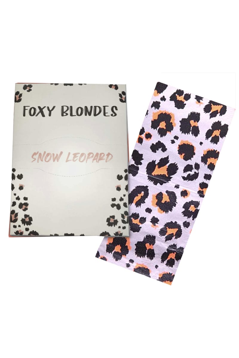 FOXY BLONDES SNOW LEOPARD FOIL - 40CM 250 SHEETS *CLEARANCE*