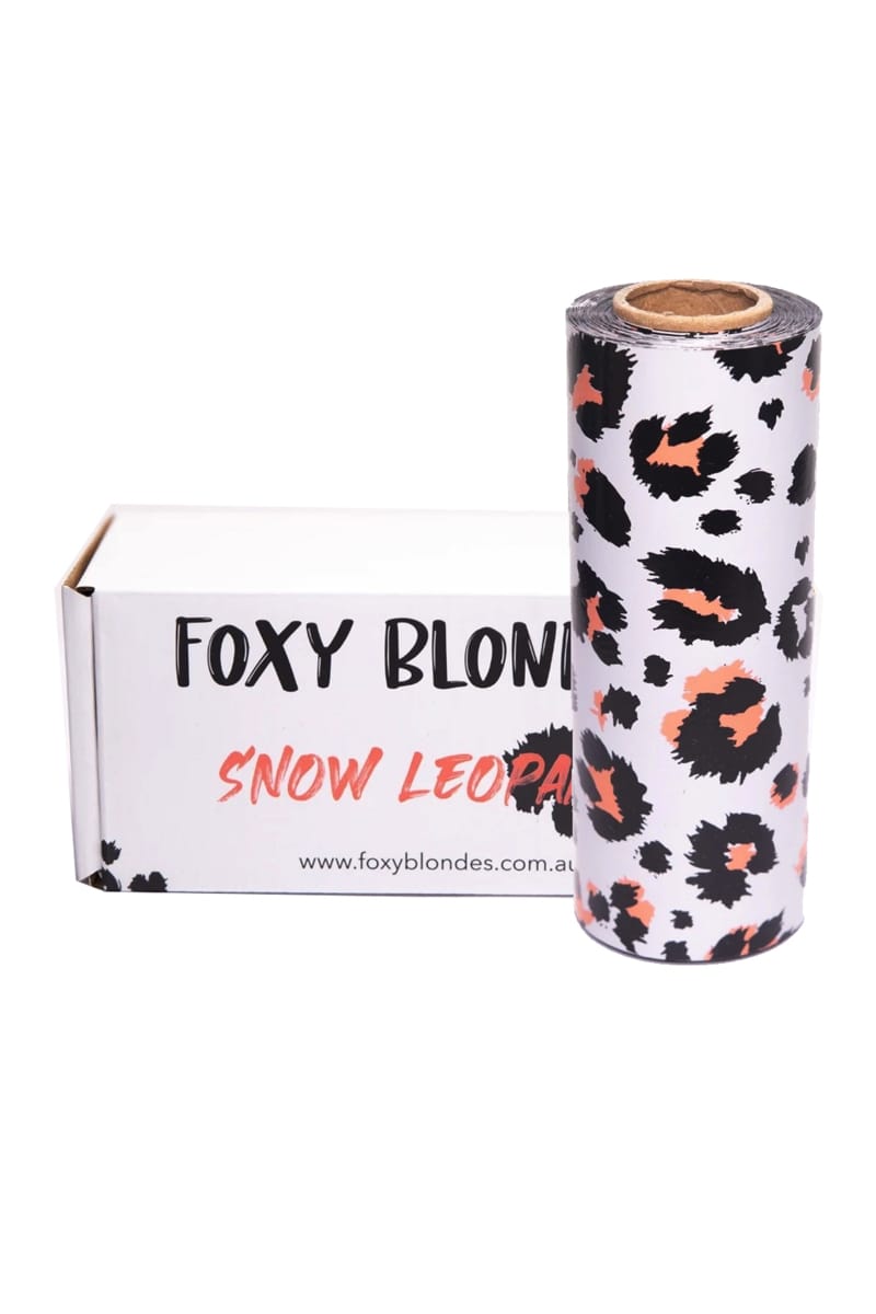 FOXY BLONDES SNOW LEOPARD FOIL - 100M ROLL *CLEARANCE*